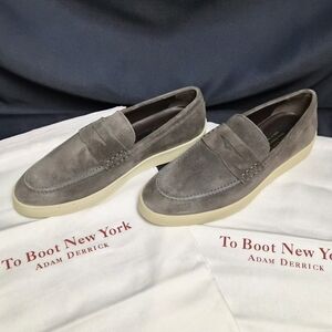 To Boot NY Men's Gray Suede Loafers